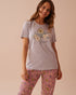 La Vie en Rose_Sunflower Print Cotton Crew Neck T-Shirt_40100693_00007_01
