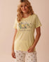 La Vie en Rose_Bee Print Cotton Crew Neck T-Shirt_40100693_70033_01