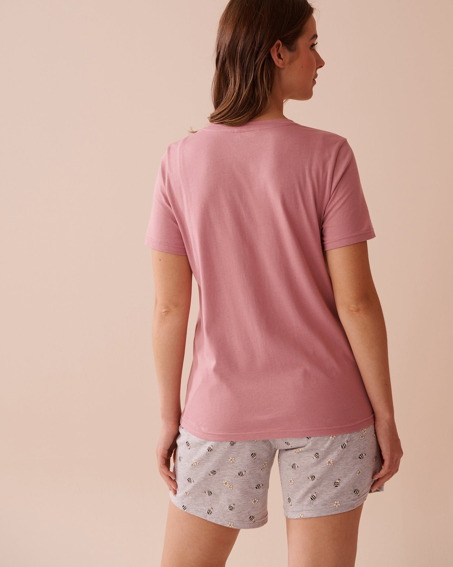 La Vie en Rose_Sunflower Print Cotton Crew Neck T-Shirt_40100693_P60347_05