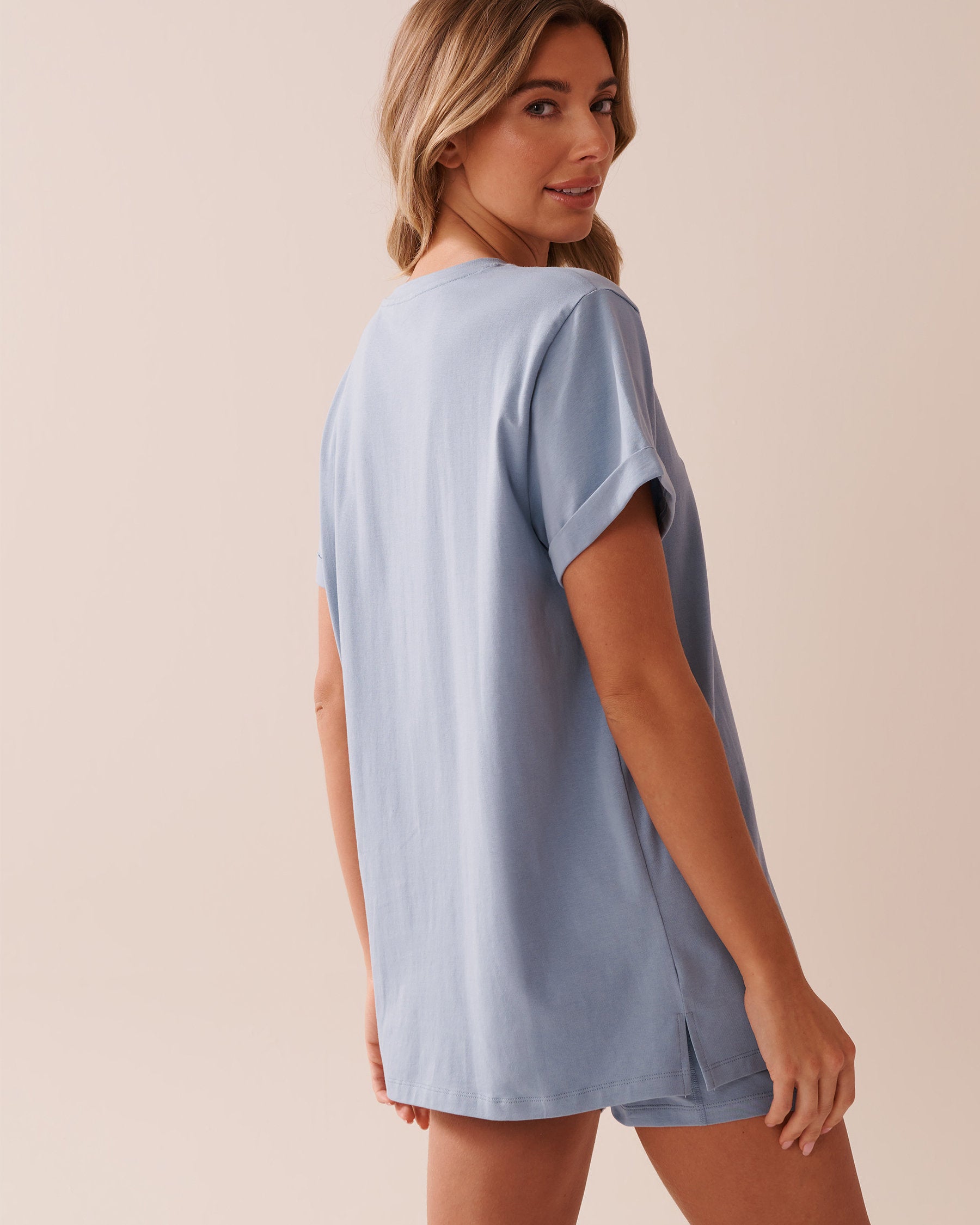 La Vie en Rose_Cotton T-Shirt with Pocket_40100698_40050_02