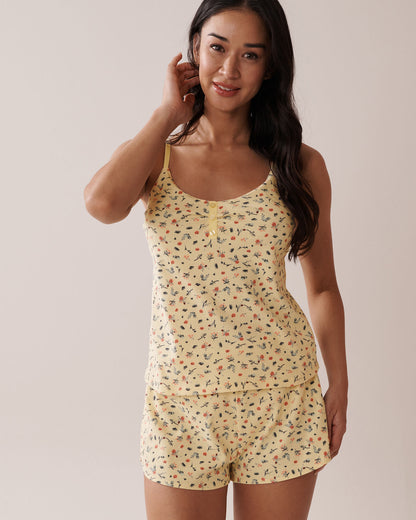 La Vie en Rose_Ditsy Floral Print Ribbed Cami_40100712_P70061_01