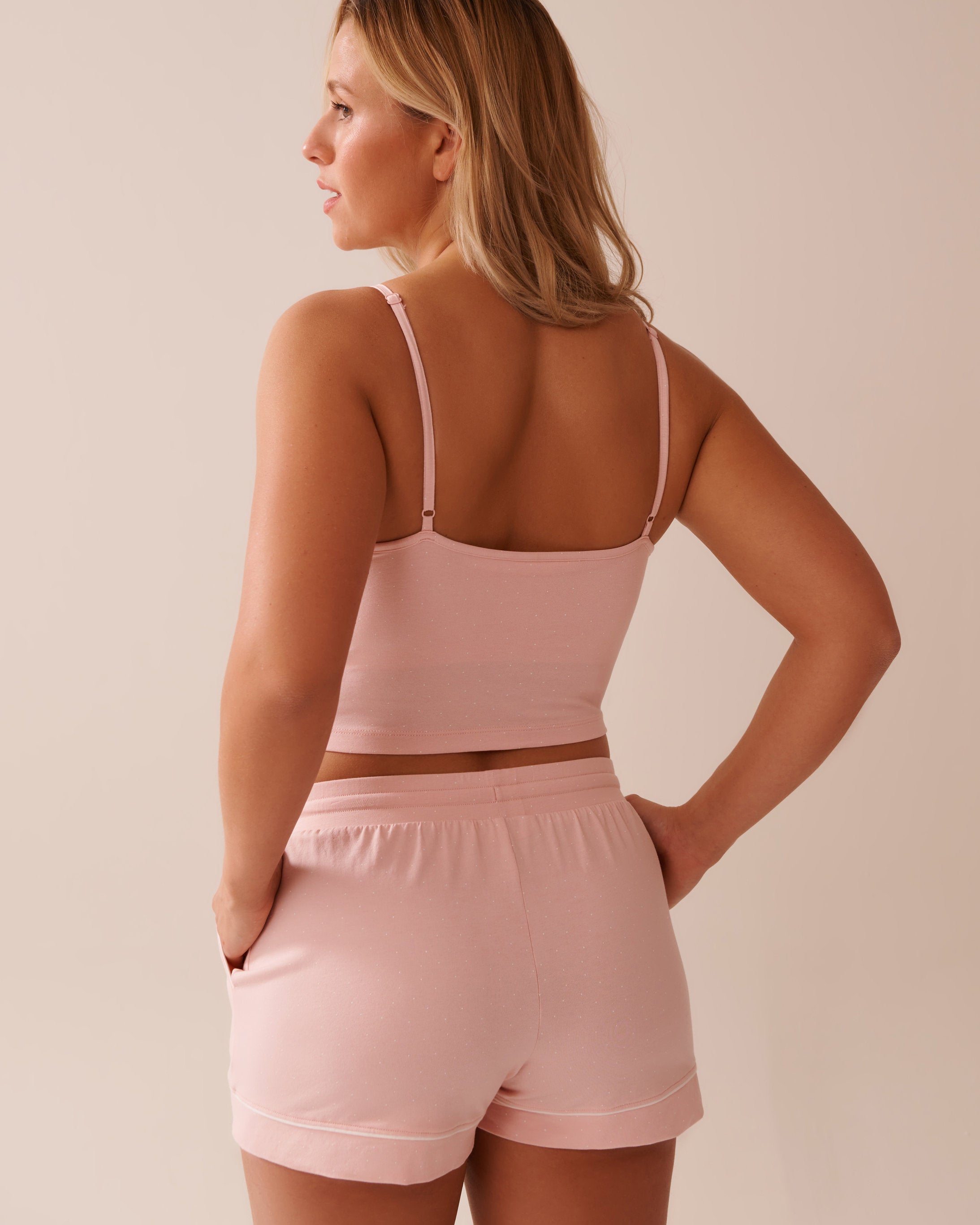 La Vie en Rose_Cotton Crop Cami with Shelf Bra_40100727_P60361_02