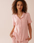 La Vie en Rose_Cotton Short Sleeve Button-down Shirt_40100728_P60361_01