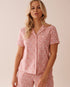 La Vie en Rose_Peachskin Ditsy_Ditsy Floral Print Ribbed Short Sleeve Button-Down_40100732_P60360_01