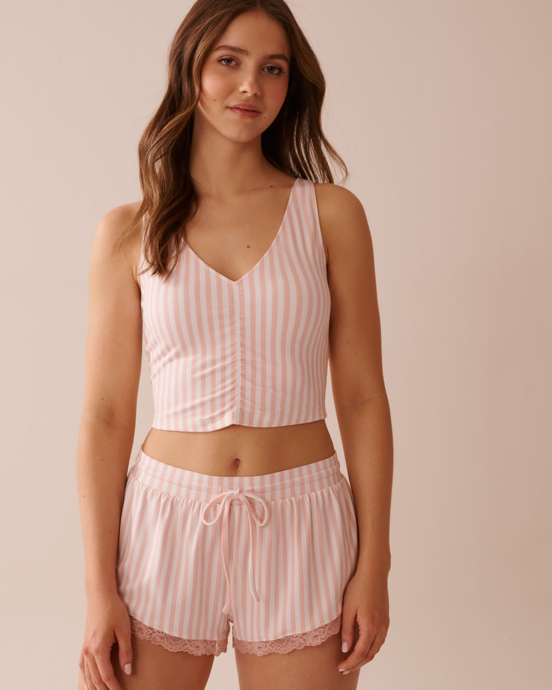 La Vie en Rose_Pink Stripe Super Soft Crop Cami_40100737_P60358_01