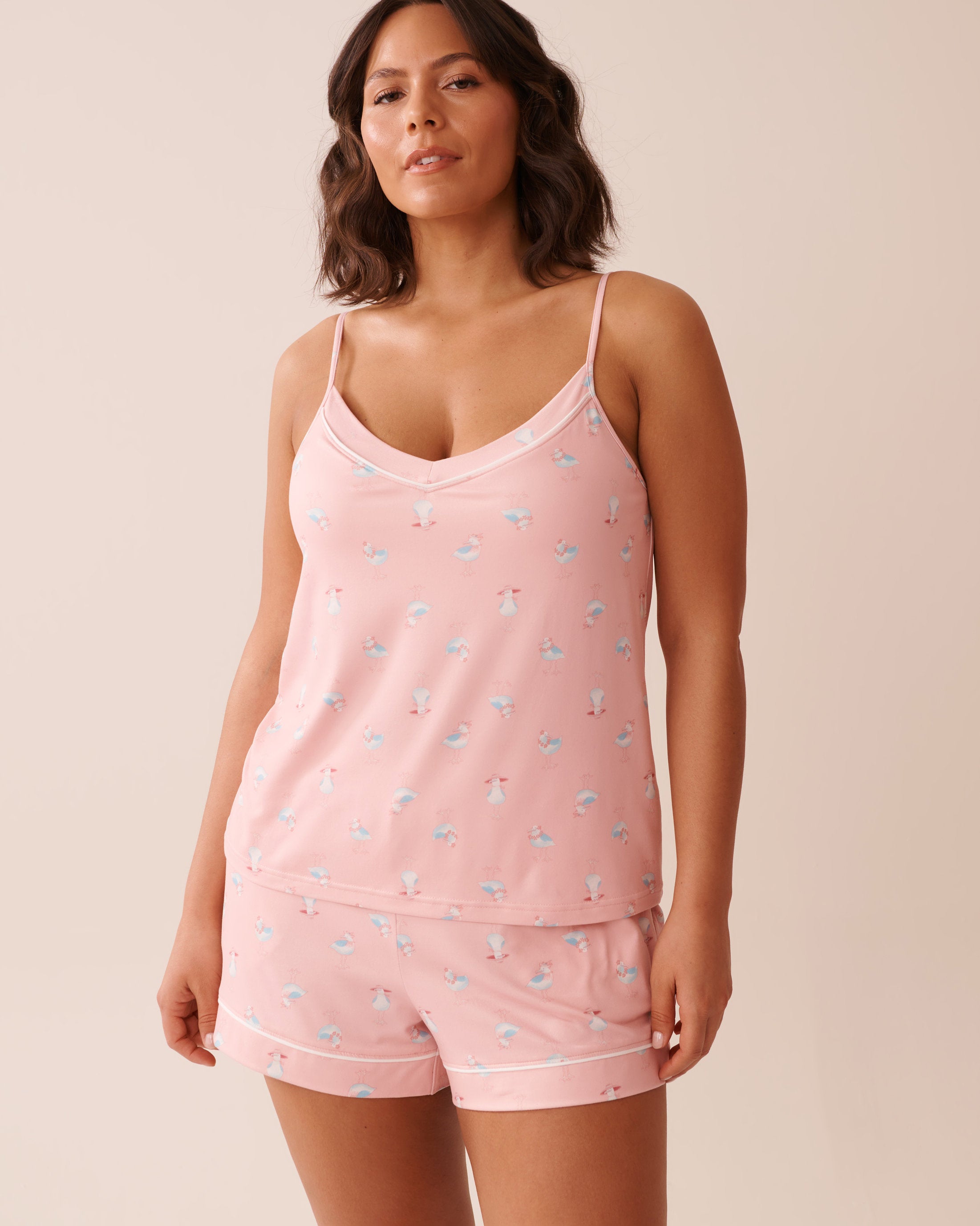 La Vie en Rose_Seagull Print Super Soft Cami_40100739_P60357_04