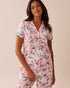 La Vie en Rose_Snow White Big Floral_Camellia Print Lace Trim Super Soft Button-Down Sh_40100750_P10512_01