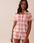 La Vie en Rose_Parfait Pink Plaid_Pink Plaid Super Soft Button-Down Shirt_40100753_P60388_01