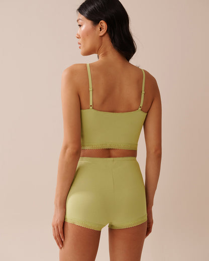 La Vie en Rose_Lint_Super Soft Lace Trim Crop Cami with Shelf Bra_40100754_30132_02