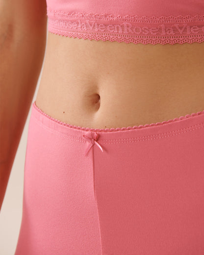 La Vie en Rose_Chateau Rose_Super Soft Lace Trim Crop Cami with Shelf Bra_40100754_60203_03