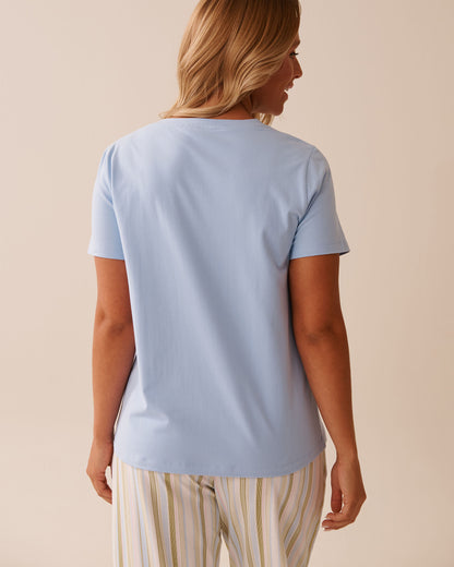 La Vie en Rose_Powder Blue_Frog Print Cotton T-shirt_40100756_40198_02