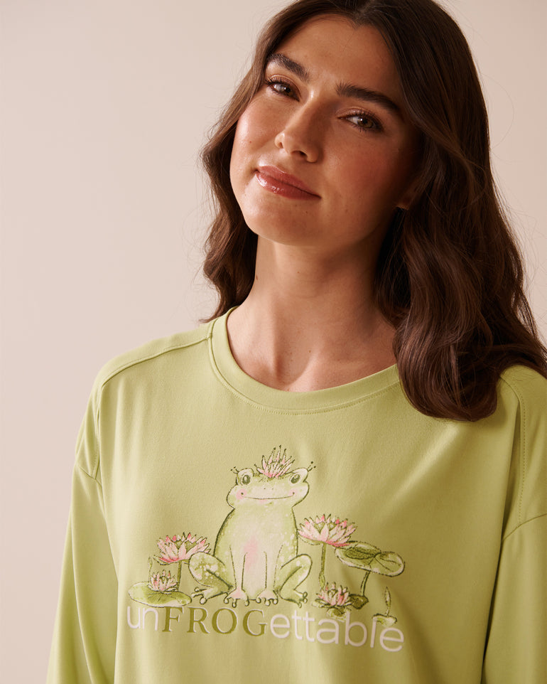 La Vie en Rose_Lint_Frog Print Super Soft Long Sleeve Shirt_40100762_30132_03