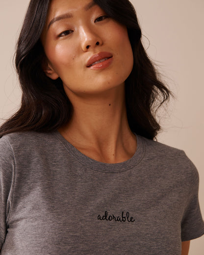 La Vie en Rose_Charcoal Mix_Cotton T-shirt_40100766_00008_03