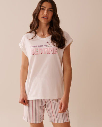 La Vie en Rose_Snow White_Mouse Print Cotton Crew Neck T-shirt_40100767_10011_01