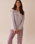 La Vie en Rose_Comfy Grey Mix_Weekend Print Cotton Long Sleeve Shirt_40100769_00007_01