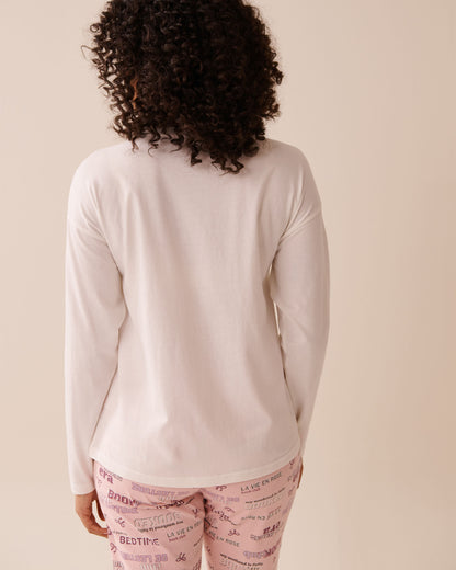 La Vie en Rose_Snow White_Mouse Print Cotton Long Sleeve Shirt_40100769_10011_02