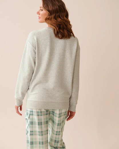 La Vie en Rose_Comfy Grey Mix_French Terry Sweatshirt_40100779_00007_02