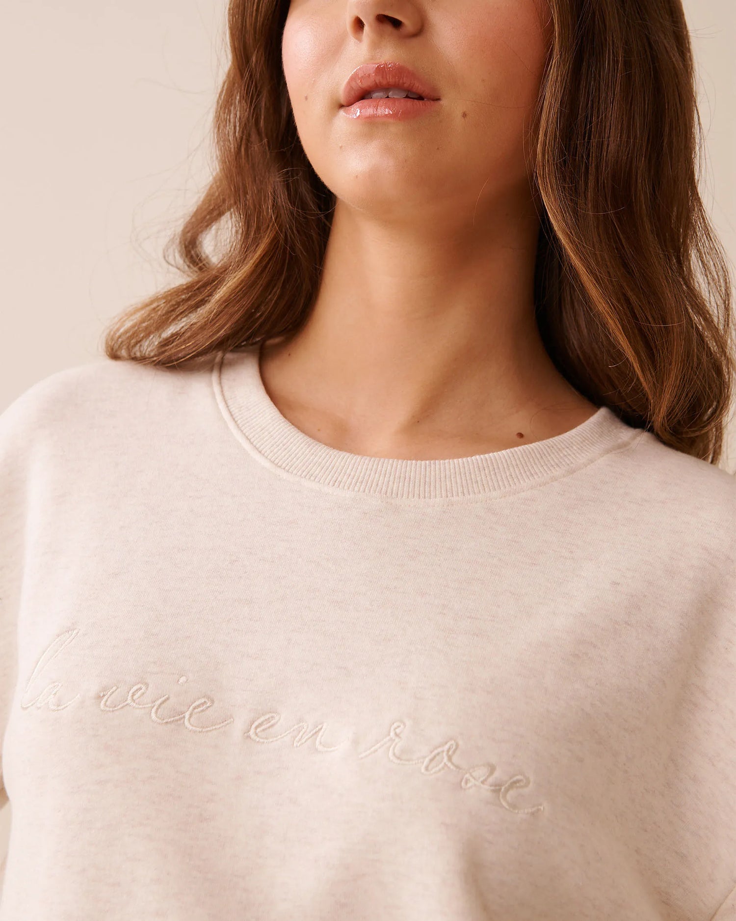 La Vie en Rose_Pumice Stone Mix_French Terry Sweatshirt_40100779_00054_03