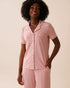 La Vie en Rose_Zephyr Mini Dot_Cotton Short Sleeve Button-Down Shirt_40100783_P60402_01