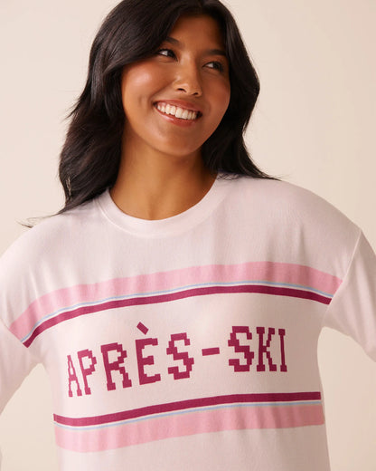 La Vie en Rose_Snow White_Apr�s-ski Print Recycled Fibers Long Sleeve Shirt_40100792_10011_03