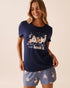 La Vie en Rose_Evening Blue_Farm Friends Print Super Soft T-shirt_40100806_40009_01