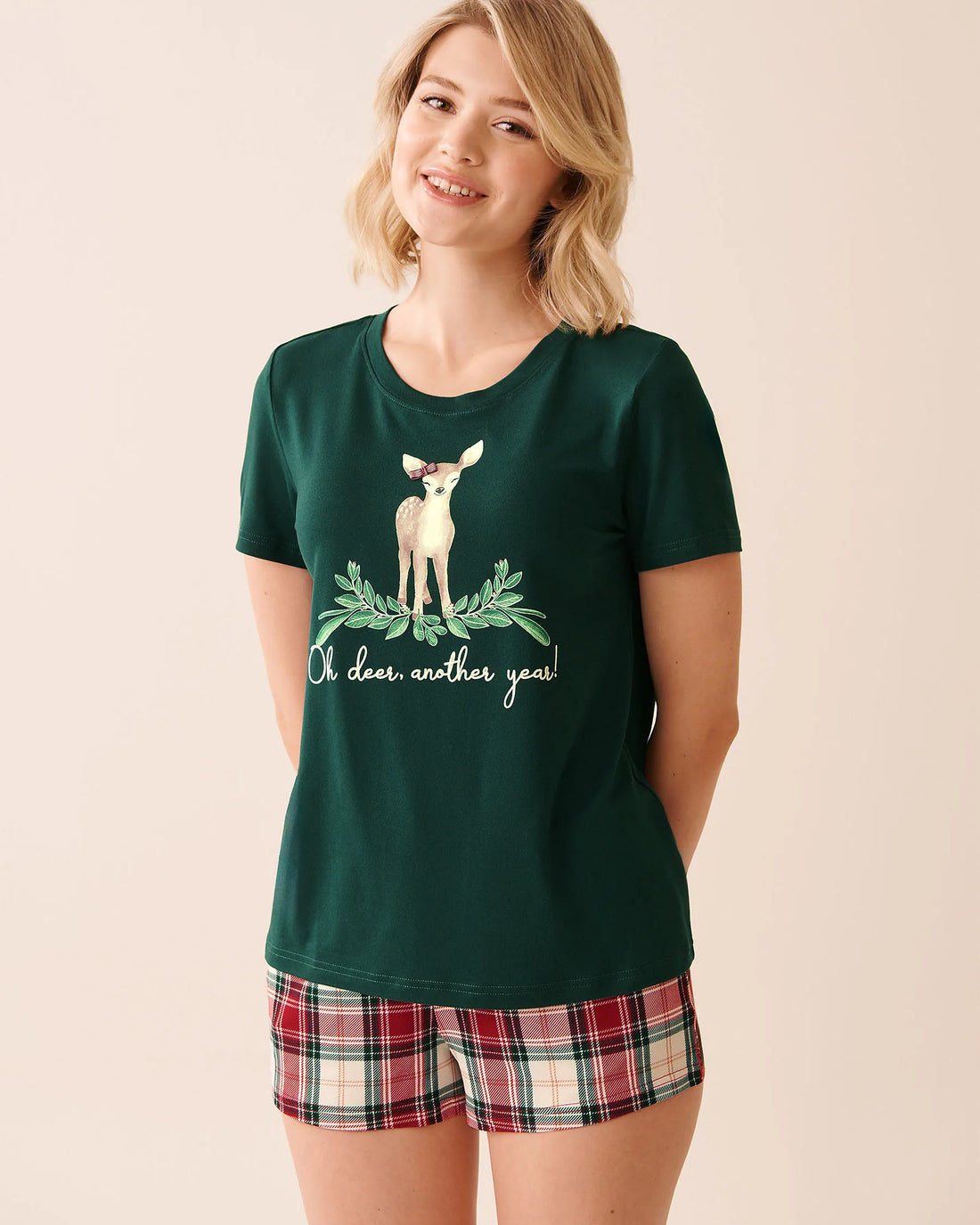 La Vie en Rose_Botanical Garden_Deer Print Super Soft T-Shirt_40100808_30140_01