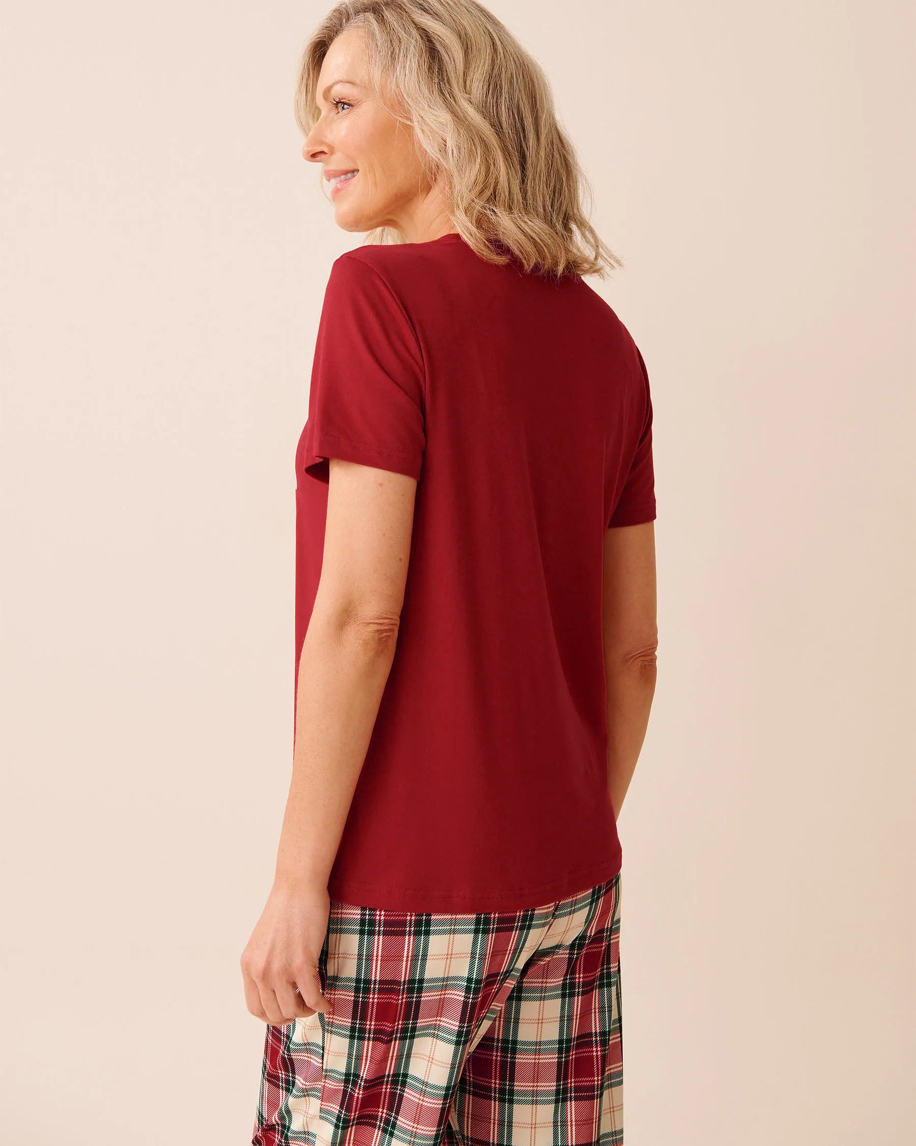 La Vie en Rose_Savvy Red_Teddy Bear Print Super Soft T-Shirt_40100808_60215_03