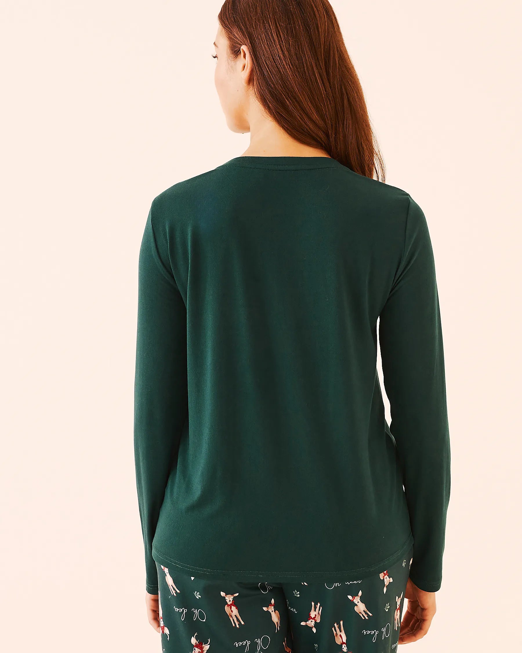 La Vie en Rose_Botanical Garden_Deer Print Super Soft Long Sleeve Shirt_40100809_30140_05