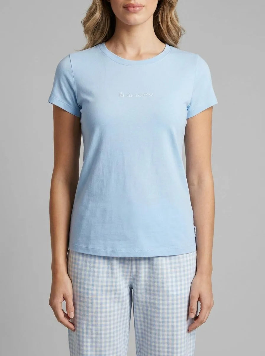 La Vie en Rose Windsurfer Women Cotton T-shirt SKU: 40100825_40264 Image 00