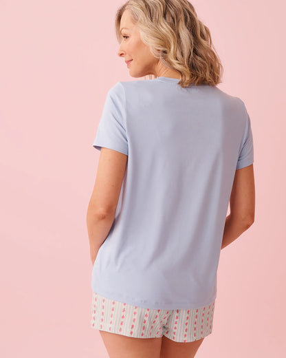 La Vie en Rose Windsurfer Women Bunny Print Super Soft T-shirt SKU: 40100826_40264 Image 02