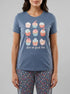 La Vie en Rose China Blue Screen 2 Women Cupcake Print Cotton Crew Neck T-shirt SKU: 40100836_P40538 Image 00