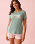 La Vie en Rose Aquifer Screen 2 Women Flowers & Cupcake Print Cotton Crew Neck T-shirt SKU: 40100836_P40539 Image 01