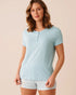 La Vie en Rose Stratosphere Women Super Soft Henley T-shirt SKU: 40100846_40274 Image 01
