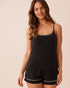 La Vie en Rose Black Beauty Women Cotton Cami with Shelf Bra SKU: 40100848_00001 Image 01