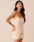 La Vie en Rose Apricot Gelato Stripe Women Cotton Cami with Shelf Bra SKU: 40100848_P70071 Image 01