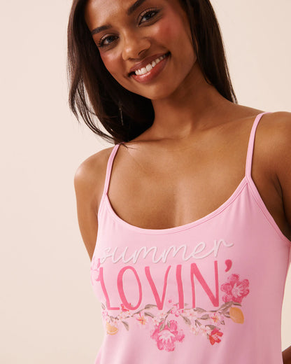 La Vie en Rose Nosegay Women Floral Print Super Soft Cami SKU: 40100860_60245 Image 03