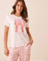 La Vie en Rose Snow White Women Lobster Print Super Soft T-Shirt SKU: 40100861_10011 Image 01