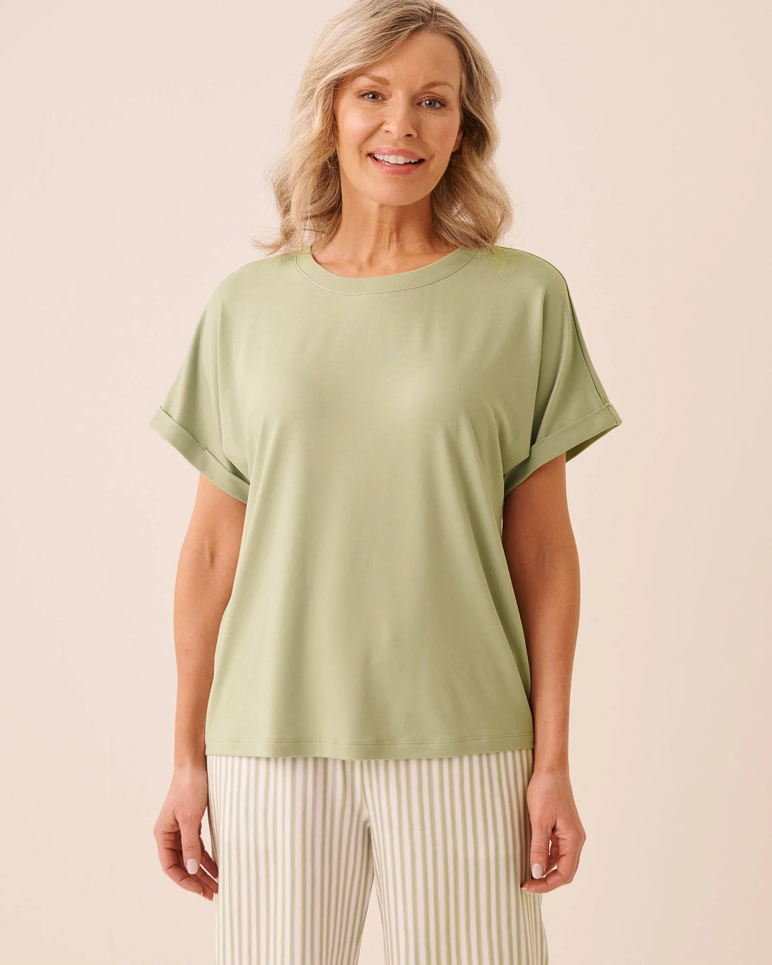 La Vie en Rose Desert Sage Women Super Soft T-Shirt SKU: 40100863_30035 Image 01