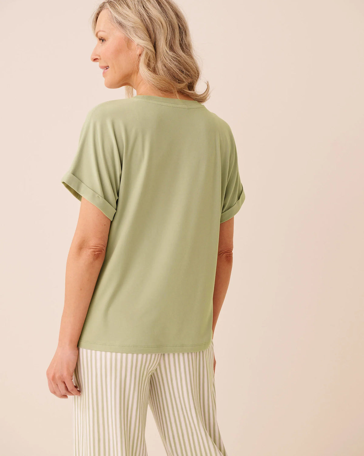 La Vie en Rose Desert Sage Women Super Soft T-Shirt SKU: 40100863_30035 Image 02