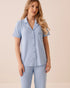 La Vie en Rose Brunnera Blue Women Super Soft Button-Down Shirt SKU: 40100868_40293 Image 01