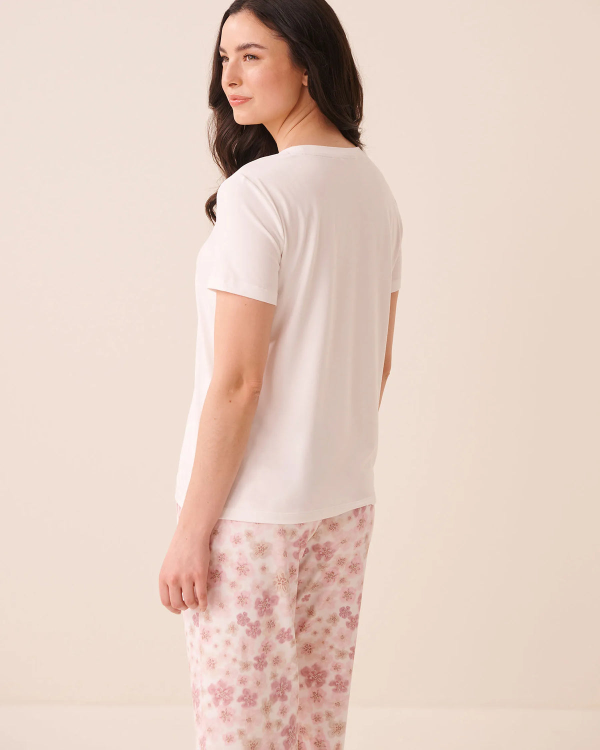La Vie en Rose Snow White Women Bengal Cat Print Super Soft Short Sleeve T-Shirt SKU: 40100878_10011 Image 02