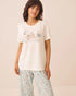 La Vie en Rose Snow White Women Parisian Dogs Print Super Soft Short Sleeve T-Shirt SKU: 40100879_10011 Image 01