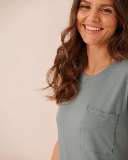La Vie en Rose Goblin Blue Women Super Soft Short Sleeve T-Shirt SKU: 40100879_40100 Image 03