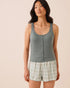 La Vie en Rose Goblin Blue Women Super Soft Button-Front Cami SKU: 40100880_40100 Image 01
