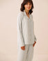 La Vie en Rose Sterling Blue Stripe Women Cotton Long Sleeve Button-Down Shirt SKU: 40100889_P40615 Image 01