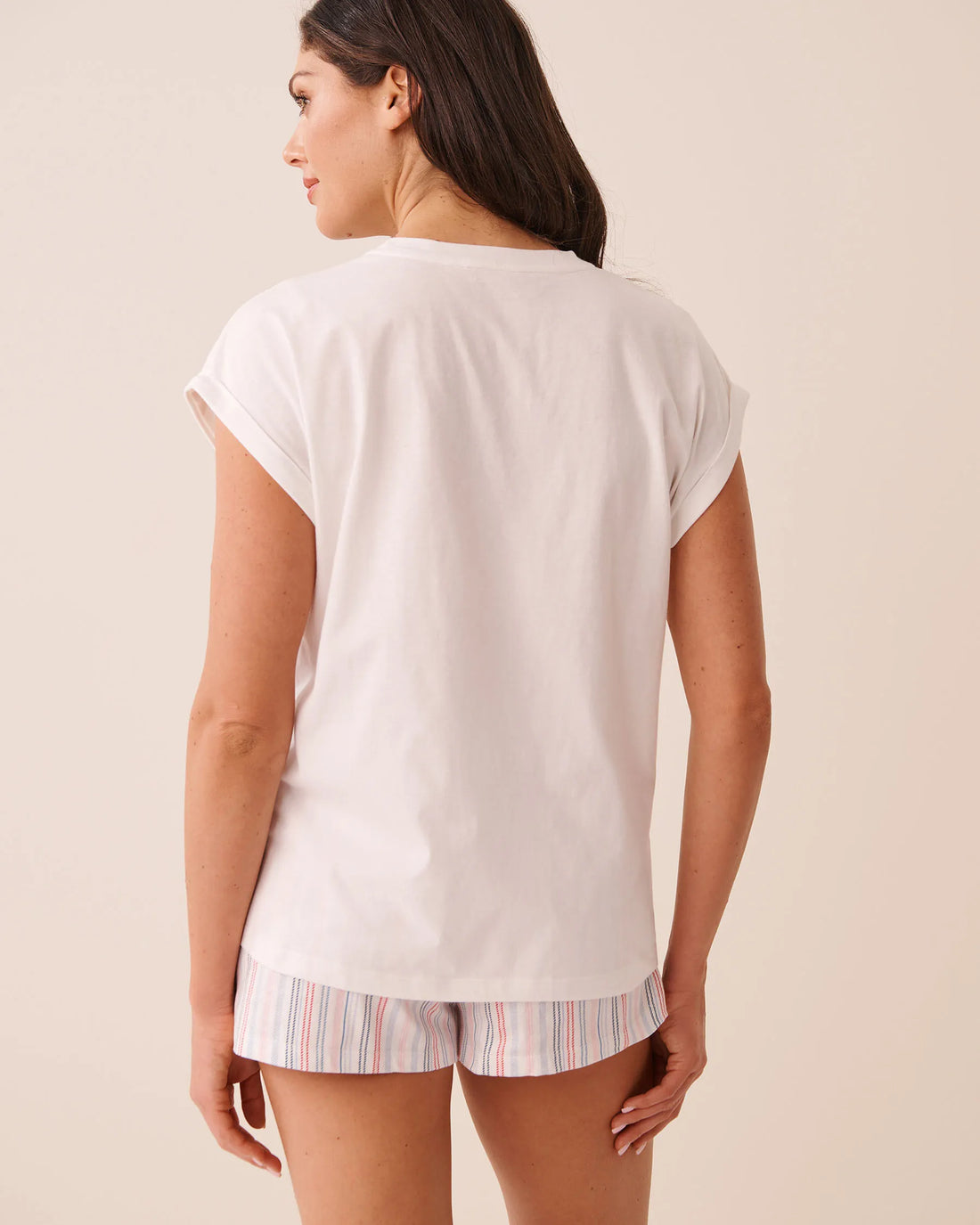 La Vie en Rose Snow White Women Tomato Print Cotton Short Sleeve T-Shirt SKU: 40100890_10011 Image 02