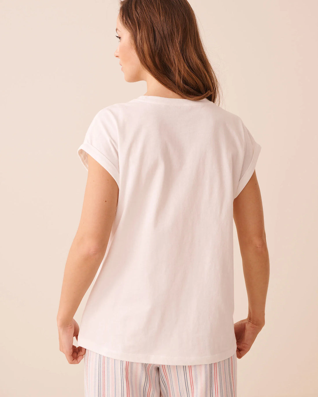La Vie en Rose Snow White W/Screen Women Tomato Print Cotton Short Sleeve T-Shirt SKU: 40100890_P10562 Image 02