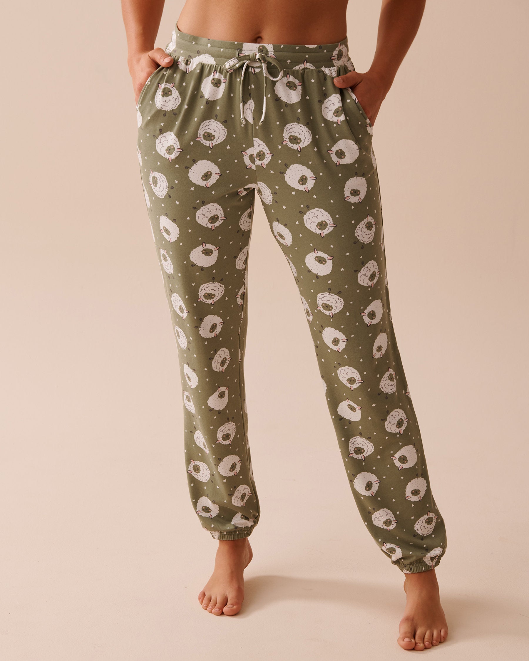 Sheep Print Super Soft Jogger Pajama Pants_40200590_P30093_01