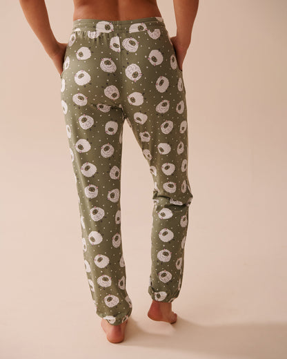 Sheep Print Super Soft Jogger Pajama Pants_40200590_P30093_02