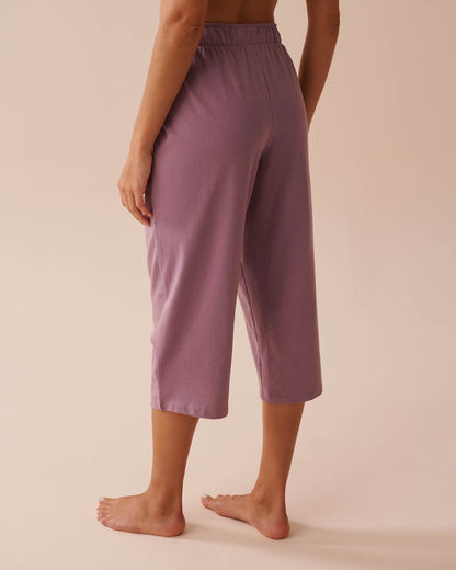 Solid Cotton Pajama Capris_40200608_50072_02